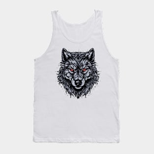 Red Eye Wolf Tank Top